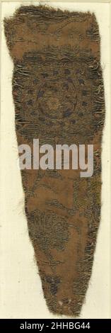 Textile avec ornements floraux 14th–15th siècle italien.Textile avec ornements floraux 463312 Banque D'Images