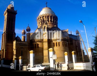 Notre Dame d'Afrique est une basilique catholique d'Alger, Algérie, ouverte en 1872. Banque D'Images