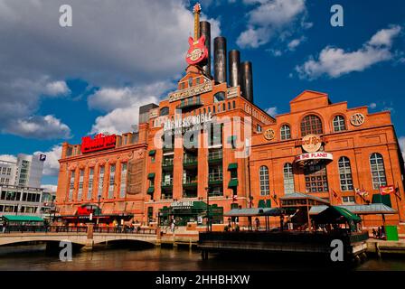 Photo du bâtiment de la centrale électrique, Pratt Street, Baltimore, Maryland, États-Unis Banque D'Images