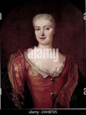 Sophie Juliane , Frau von Adolf Hermann Riedesel zu Eisenbach (1675-1734). Banque D'Images