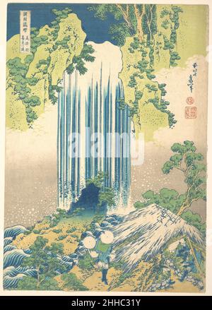 Yōrō chute d'eau dans la province de Mino (Mino no Yōrō no taki), de la série A Tour des chutes d'eau dans diverses provinces (Shokoku taki meguri) ca.1832 Katsushika Hokusai Japonais.Yōrō chute d'eau dans la province de Mino (Mino no Yōrō no taki), de la série A Tour des chutes d'eau dans diverses provinces (Shokoku taki meguri) 56146 Banque D'Images