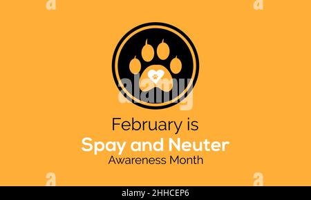 Mois de sensibilisation à l'espionnage et à la Neuter.Modèle vectoriel pour bannière, carte, affiche, arrière-plan. Illustration de Vecteur