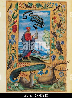 Splendor Solis - Traité d'Alchimie - le Philosoche à la flaque. Banque D'Images