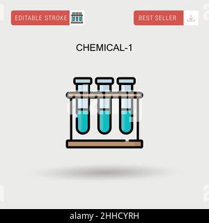 Icône de vecteur simple Chemical-1. Illustration de Vecteur