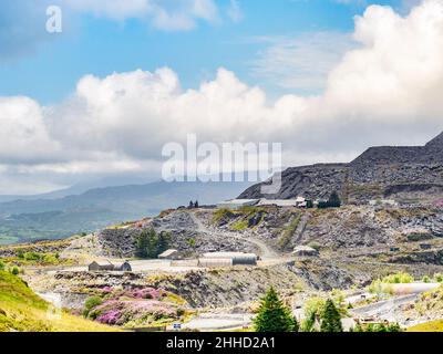 27 mai 2019: Blaenau Ffestinog, Gwynedd, pays de Galles, Royaume-Uni - Mine de Slate appartenant à Welsh Slate, la seule mine d'ardoise encore opérationnelle dans la ville. Banque D'Images