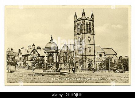 Église Saint-Judes Halifax Francis Frith. Banque D'Images