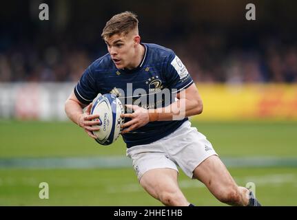 Garry Ringrose de Leinster lors de la Heineken Champions Cup, faites un match au terrain de loisirs de Bath.Date de la photo: Samedi 22 janvier 2022. Banque D'Images