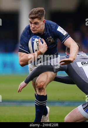 Garry Ringrose de Leinster lors de la Heineken Champions Cup, faites un match au terrain de loisirs de Bath.Date de la photo: Samedi 22 janvier 2022. Banque D'Images