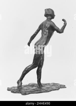 Fauche de danseur (second État) modélisée peut-être ca.1878–80, coulée 1920 Edgar Degas French à la mort de Degas en 1917, plus de 150 sculptures figuratives ont été trouvées dans son studio.La plupart étaient faits de cire fragile, d'argile et de plastiline (un matériau de modélisation à base de cire et d'huile).Beaucoup se sont détériorés.Seulement quelques-uns ont été conservés dans des copies qui avaient été moulées à partir d'eux dans le plâtre.À l’exception de la cire Little quatorze ans-Old Dancer (Washington: NGA) aucune de ces sculptures n’avait été exposée publiquement pendant la vie de l’artiste.bien que Degas n’ait pas favorisé la reproduction de ses sculptures en m plus permanent Banque D'Images
