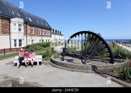 La station balnéaire et ancienne ville minière de Seaham dans le comté de Durham dans le Nort est de l'Angleterre.Le conseil local de Seaham espère utiliser une ancienne mine pour Banque D'Images