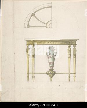 Design pour une table de console style de la seconde moitié du siècle 18th de Robert Adam British, Scottish.Conception d'une table de console 365692 Banque D'Images