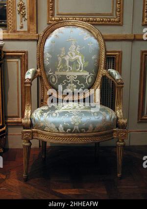 Fauteuil (un de quatre) (partie d'un ensemble) ca.1770 Louis Delanois Français.Fauteuil (un de quatre) (partie d'un ensemble) 236091 Banque D'Images