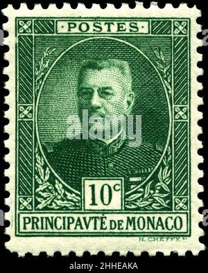 Timbre Monaco 1923 10c. Banque D'Images