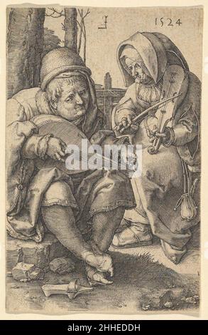 Les musiciens 1524 Lucas van Leyden Netherlandish.Les musiciens 364765 Banque D'Images