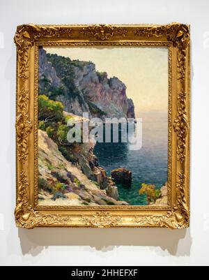 Réouverture du Musée d'Art de Toulon (reportage) : Jean-Baptiste OLIVE (1848-1936) Calanque d'en Vau Banque D'Images