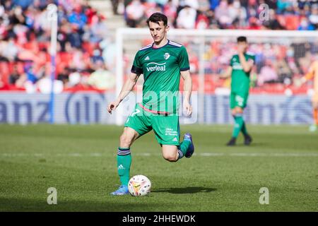 Ante Budimir d'Osasuna lors du championnat d'Espagne la Liga football match entre Grenade CF et CA Osasuna le 23 janvier 2022 au stade Nuevo Los Carmenes à Grenade, Espagne - photo: Joaquin Corchero/DPPI/LiveMedia Banque D'Images