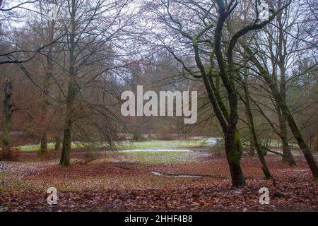 Bergpark Wilhelmshoehe à Kassel en Allemagne, un parc de paysages unique à Kassel en Allemagne Banque D'Images