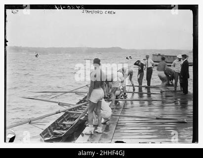 L'équipage de l'Université de Stanford, Hudson River, New York, près de Poughkeepsie Banque D'Images