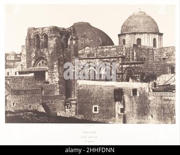 Jerusalem, Saint Sépulcre, vue générale, 2 1854 Auguste Salzmann French.Jerusalem, Saint Sépulcre, vue générale, 2 286800 Banque D'Images