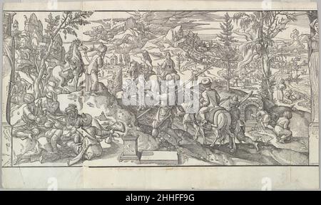 Soldats turcs au repos de la frise ces moteurs et facihons de faire de Turcz (Douanes et Fashions des Turcs) 1553 après Pieter Coecke van Aelst Netherlandish.Soldats turcs au repos de la frise ces moteurs et facihons de faire de Turcz (Douanes et Fashions des Turcs) 422767 Banque D'Images