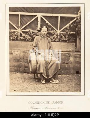 Femme Annamite, Saïgon, Cochinchine 1866 Émile Gsell French.Femme Annamite, Saïgon, Cochinchine 288172 Banque D'Images