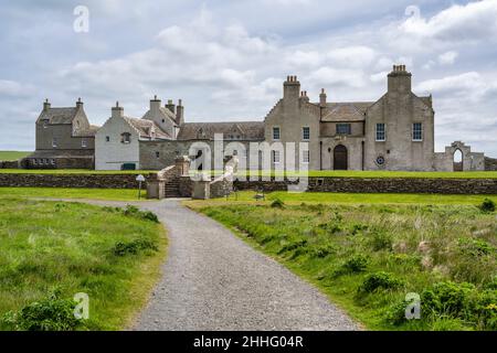 Skaill House ancienne résidence de William Watt le propriétaire local a reconnu avoir trouvé et découvert Skara Brae sur le continent Orkney en Écosse Banque D'Images