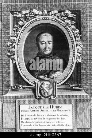 Stavelot Prince Abbé Jacques de Hubin. Banque D'Images