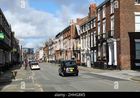 Rodney Street dans le centre-ville de Liverpool, Angleterre, Royaume-Uni (mars 2020). Banque D'Images