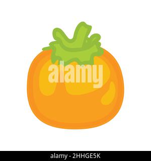 Illustration d'un persimmon, illustration de fruits et illustration vectorielle Illustration de Vecteur