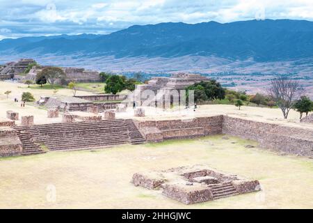 Site archéologique de Monte Albán. Oaxaca, Mexique Banque D'Images