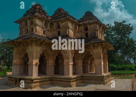 LOTUS MAHAL - UNE GRANDEUR ARCHITECTURALE Banque D'Images