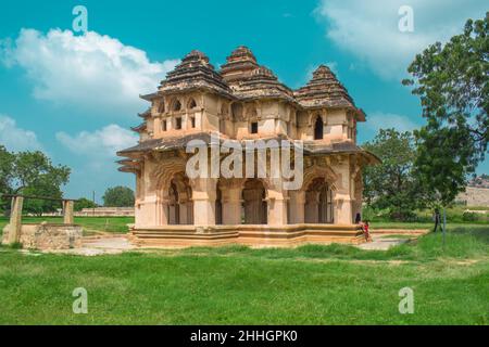 LOTUS MAHAL - UNE GRANDEUR ARCHITECTURALE Banque D'Images