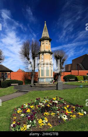 Jardins du War Memorial, Rushden Town, Northamptonshire, Angleterre, Royaume-Uni Banque D'Images