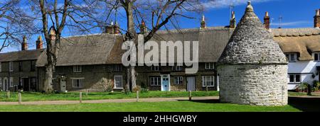 Le village vert au village de Harrold, comté de Bedfordshire, Angleterre, Royaume-Uni Banque D'Images