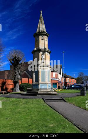 Jardins du War Memorial, Rushden Town, Northamptonshire, Angleterre, Royaume-Uni Banque D'Images