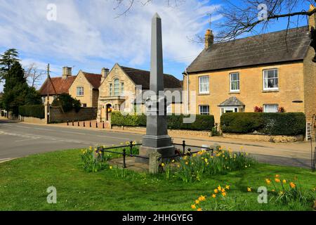 Le village vert au village de Harrold, comté de Bedfordshire, Angleterre, Royaume-Uni Banque D'Images