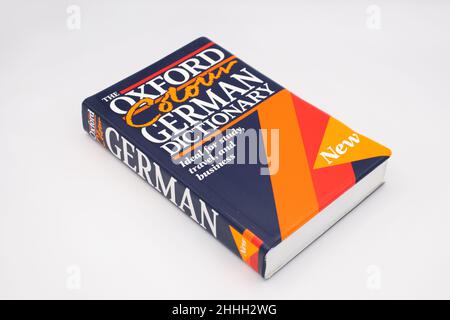 Oxford Color German Dictionary, Dictionnaire anglais Banque D'Images