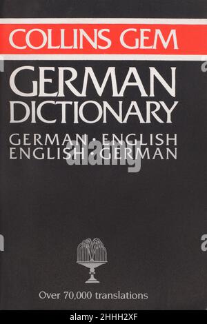 A Collins Gem, allemand, Dictionnaire anglais Banque D'Images