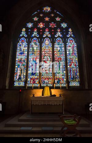 Chapelle de l'église Saint-Etheldreda est une église catholique romaine à Ely place, Farringdon.Le bâtiment est l'un des deux seuls survivants à Londres du rei Banque D'Images