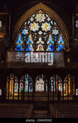 Chapelle de l'église Saint-Etheldreda est une église catholique romaine à Ely place, Farringdon.Le bâtiment est l'un des deux seuls survivants à Londres du rei Banque D'Images