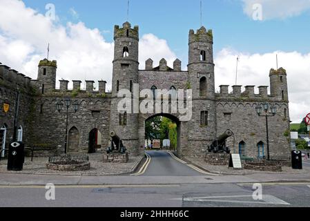 Château de Macroom, comté de Cork, province de Munster, République d'Irlande, Europe Banque D'Images