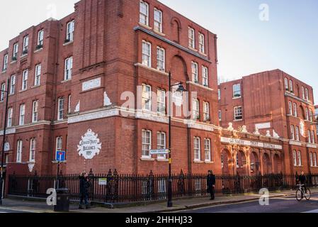 Guinness Trust Buildings, Snowsfields, Bermondsey, Londres, Angleterre,ROYAUME-UNI Banque D'Images