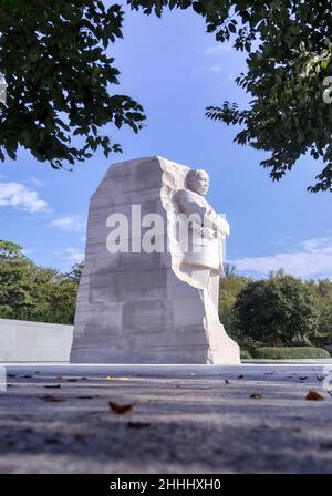 Washington DC, États-Unis - 15 octobre 2021 : le Martin Luther King Jr. Memorial, dans le National Mall de Washington DC. Banque D'Images