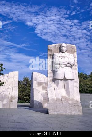 Washington DC, États-Unis - 15 octobre 2021 : le Martin Luther King Jr. Memorial, dans le National Mall de Washington DC. Banque D'Images