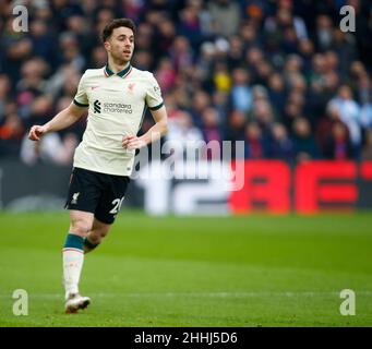 LONDRES, Royaume-Uni, JANVIER 23 : Diogo Jota de Liverpool pendant la première ligue entre Crystal Palace et Liverpool au Selhurst Park Stadium, Lond Banque D'Images