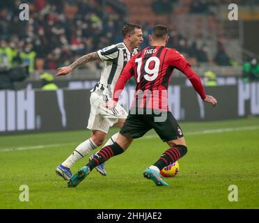 Italian Serie A, AC Milan - Juventus FC Banque D'Images