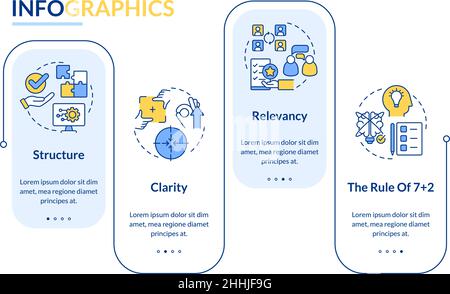 Modèle d'infographie sur les besoins en communication d'entreprise Illustration de Vecteur