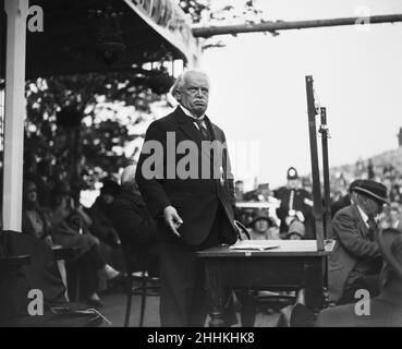 David Lloyd George parlant à Llandudno.30th mai 1929. Banque D'Images