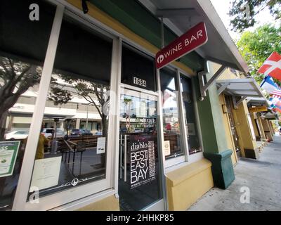 Facade of Residual Sugar Wine bar à Walnut Creek, Californie, le 27 août 2021.Photo avec l'aimable autorisation de Sftm. Banque D'Images