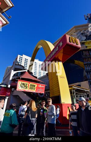 Restaurant de restauration rapide McDonald's sur le Las Vegas Strip Banque D'Images